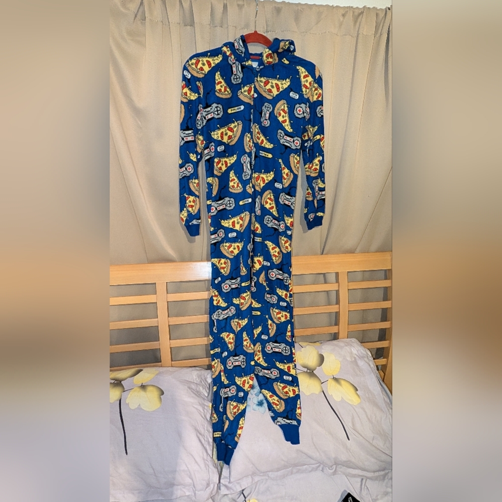 The Children's Place Blue Pizza Print Kids One Piece